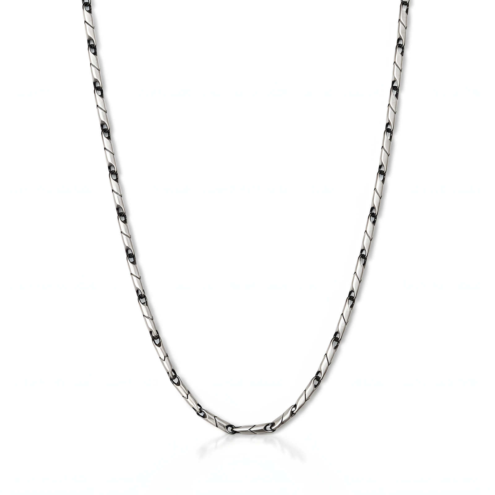 Polished Sterling Box-Link Chain