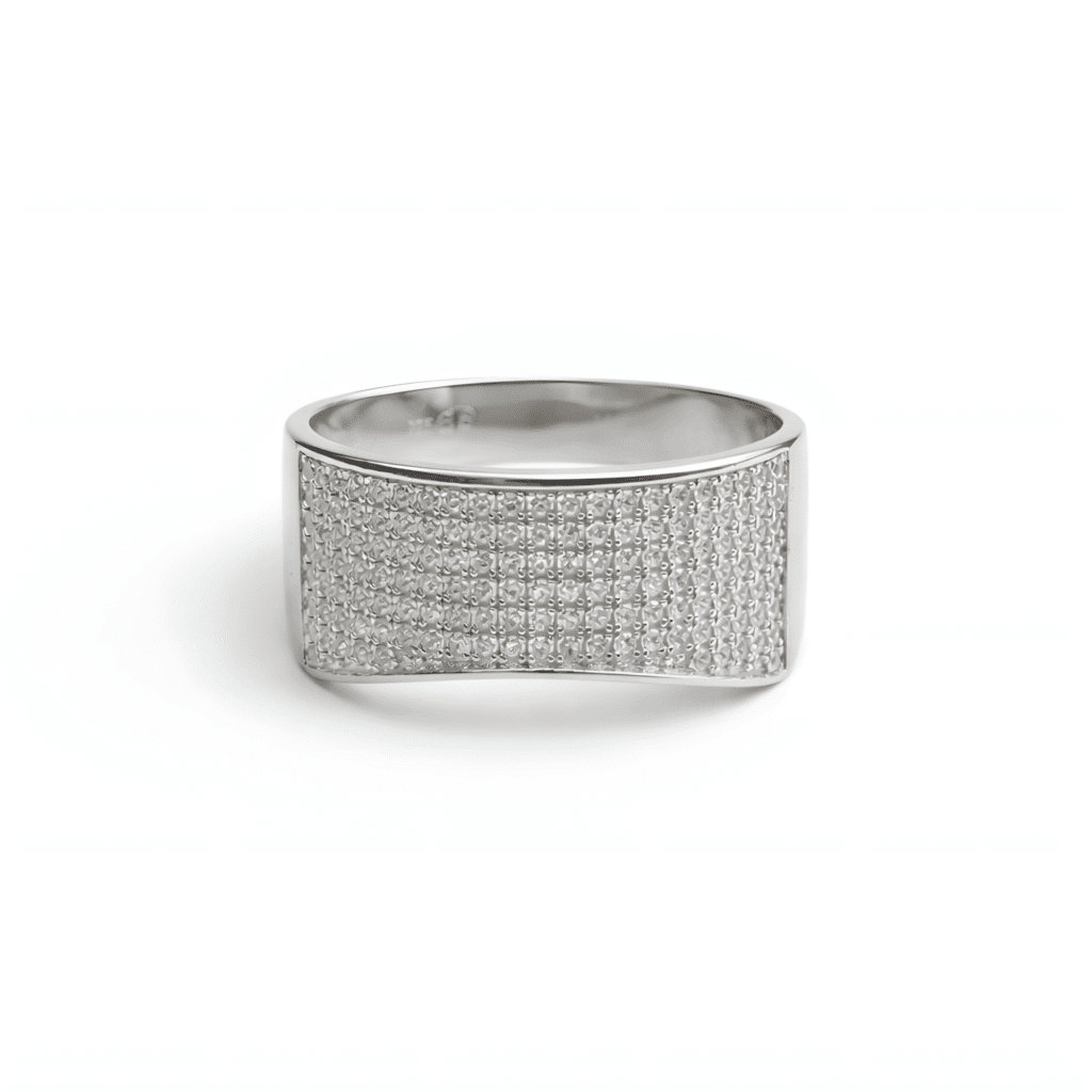 Wide Eternity Pavé Ring