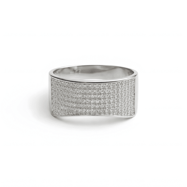 Wide Eternity Pavé Ring