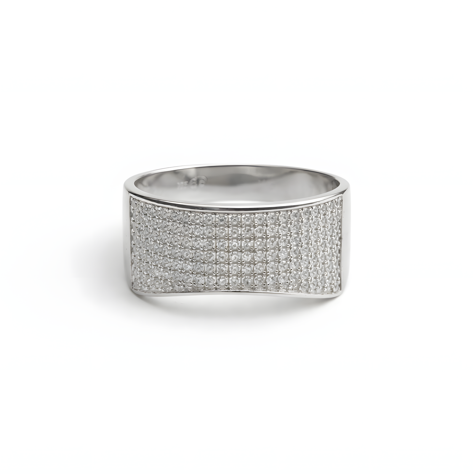Wide Eternity Pavé Ring