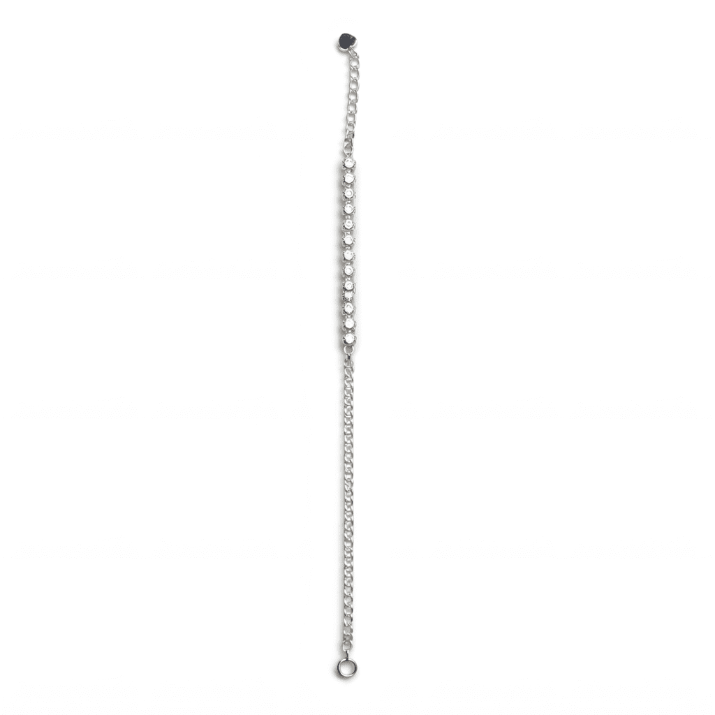 Delicate Diamond Bar Chain Bracelet