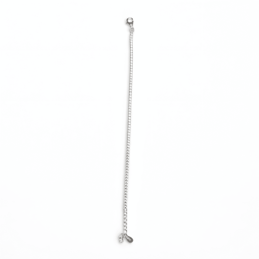 Minimalist Solitaire Chain Bracelet