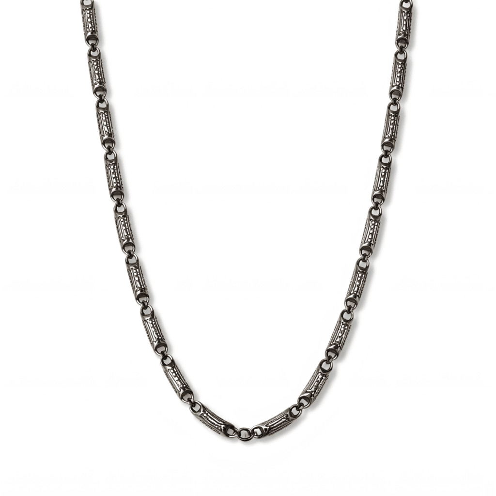 Antiqued Textured Barrel Chain