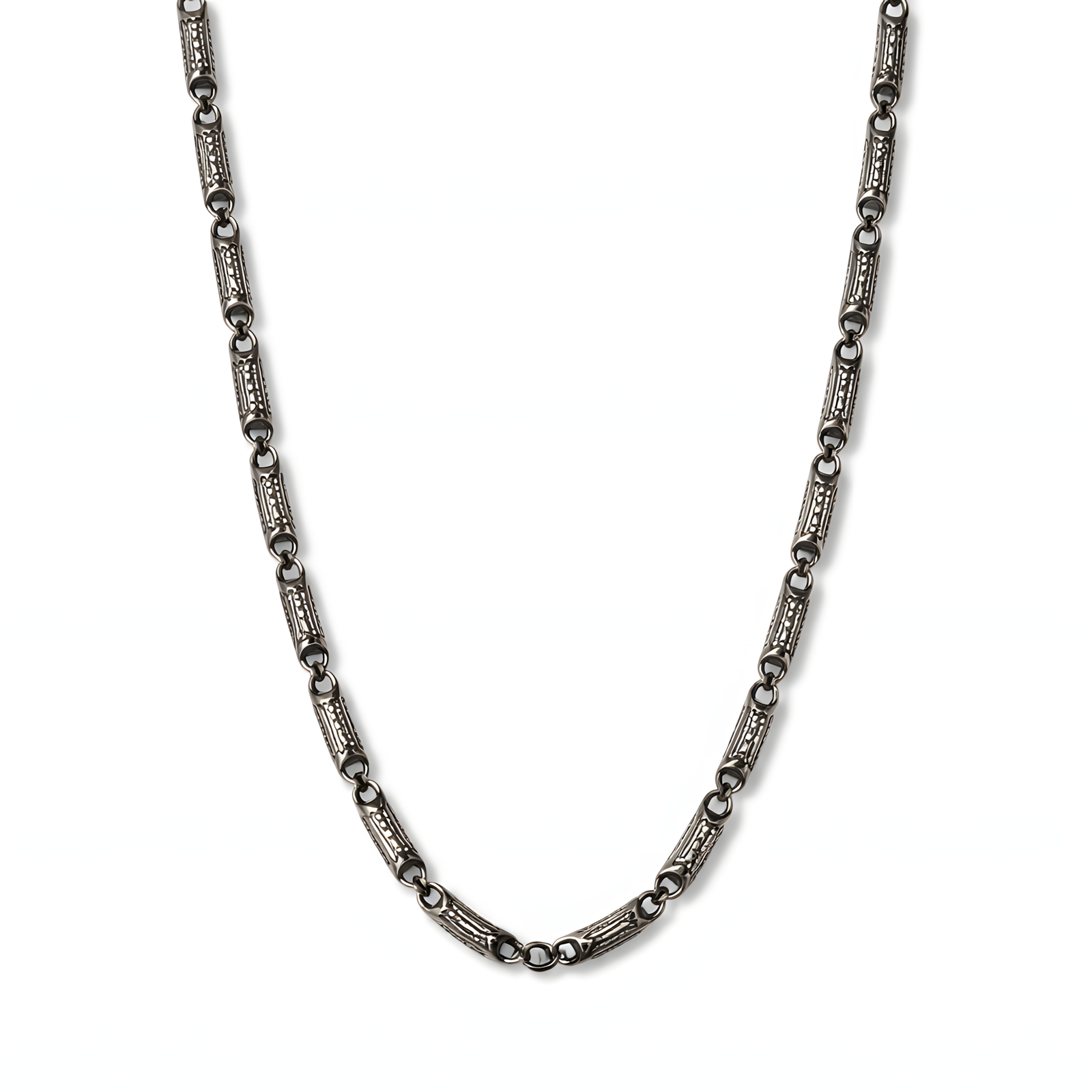 Antiqued Textured Barrel Chain
