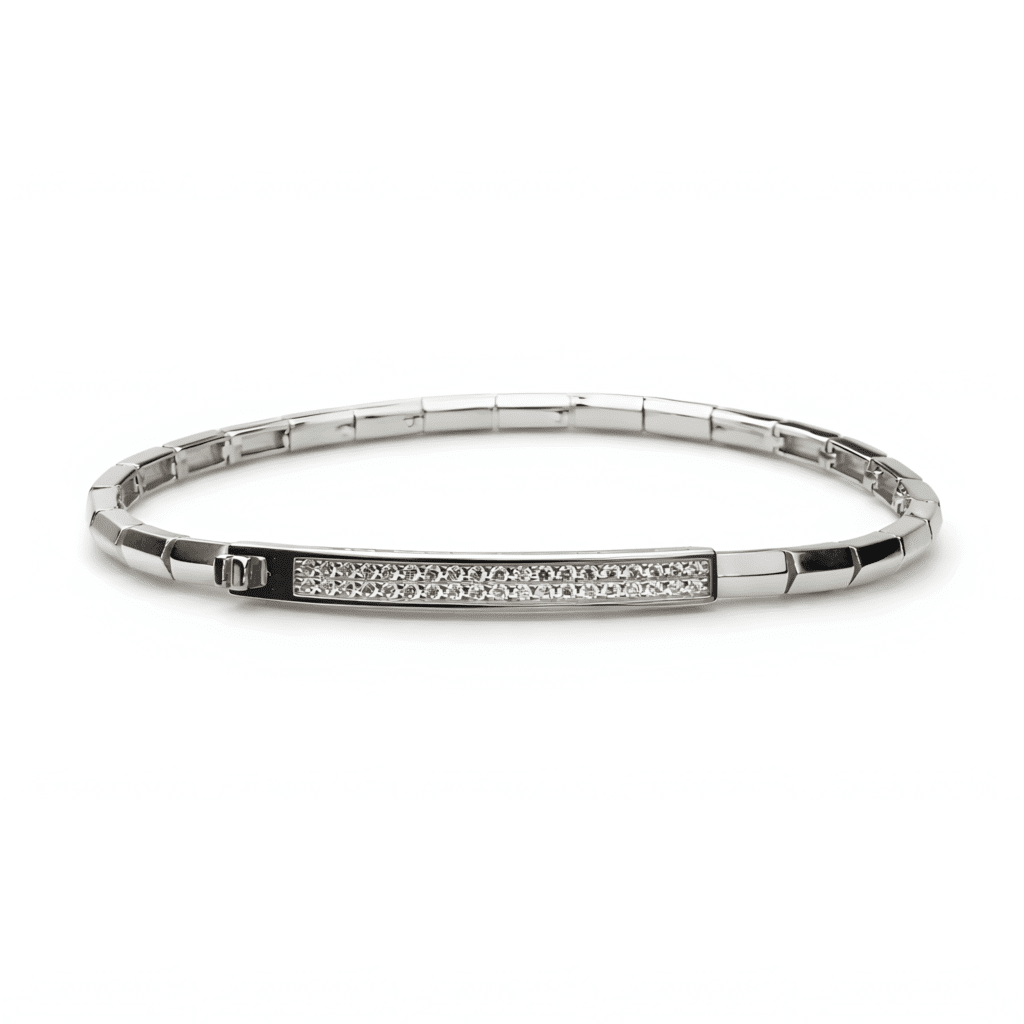 Architectural Pavé-Bar Bracelet