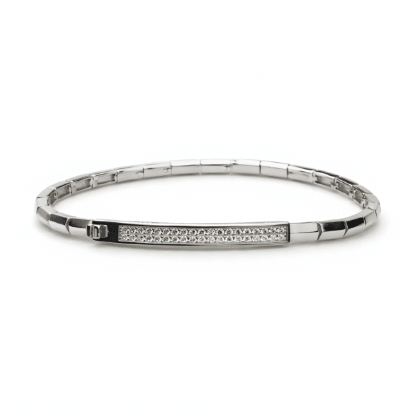 Architectural Pavé-Bar Bracelet