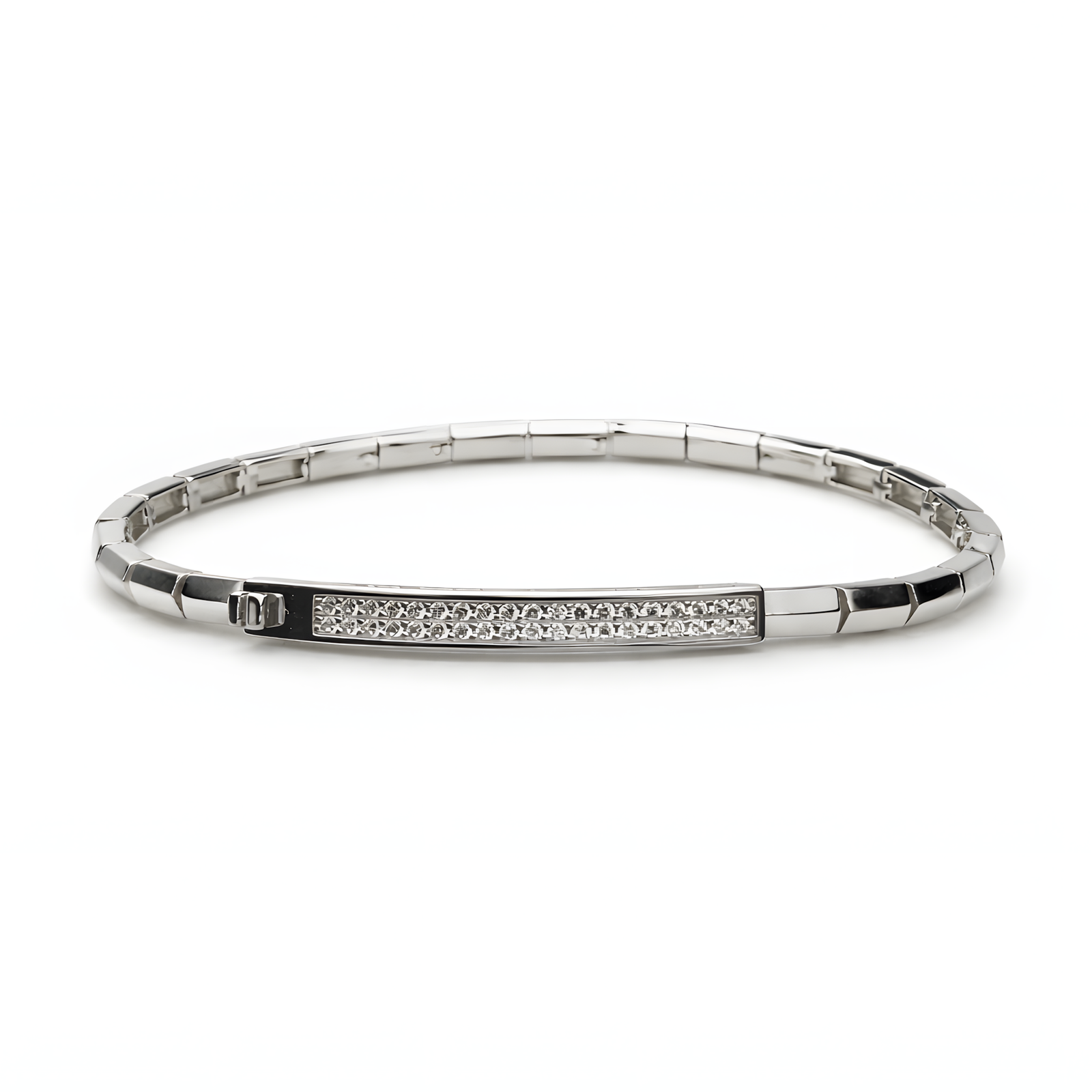 Architectural Pavé-Bar Bracelet
