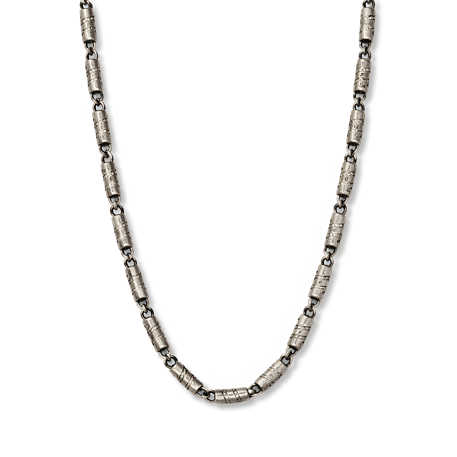 Hammered Barrel Station Chain