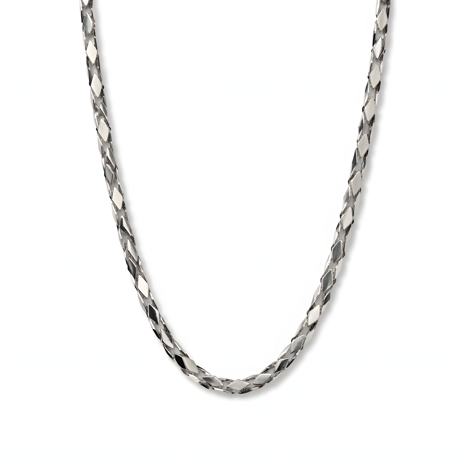Diamond-Cut Faceted Curb Chain