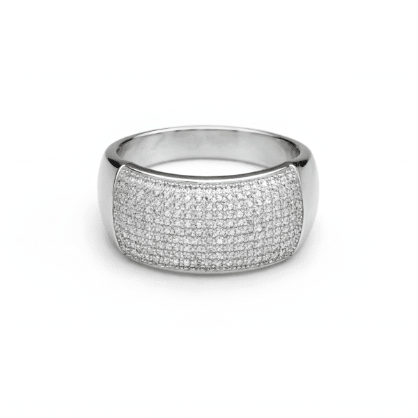 Domed Micro-Pavé Statement Ring
