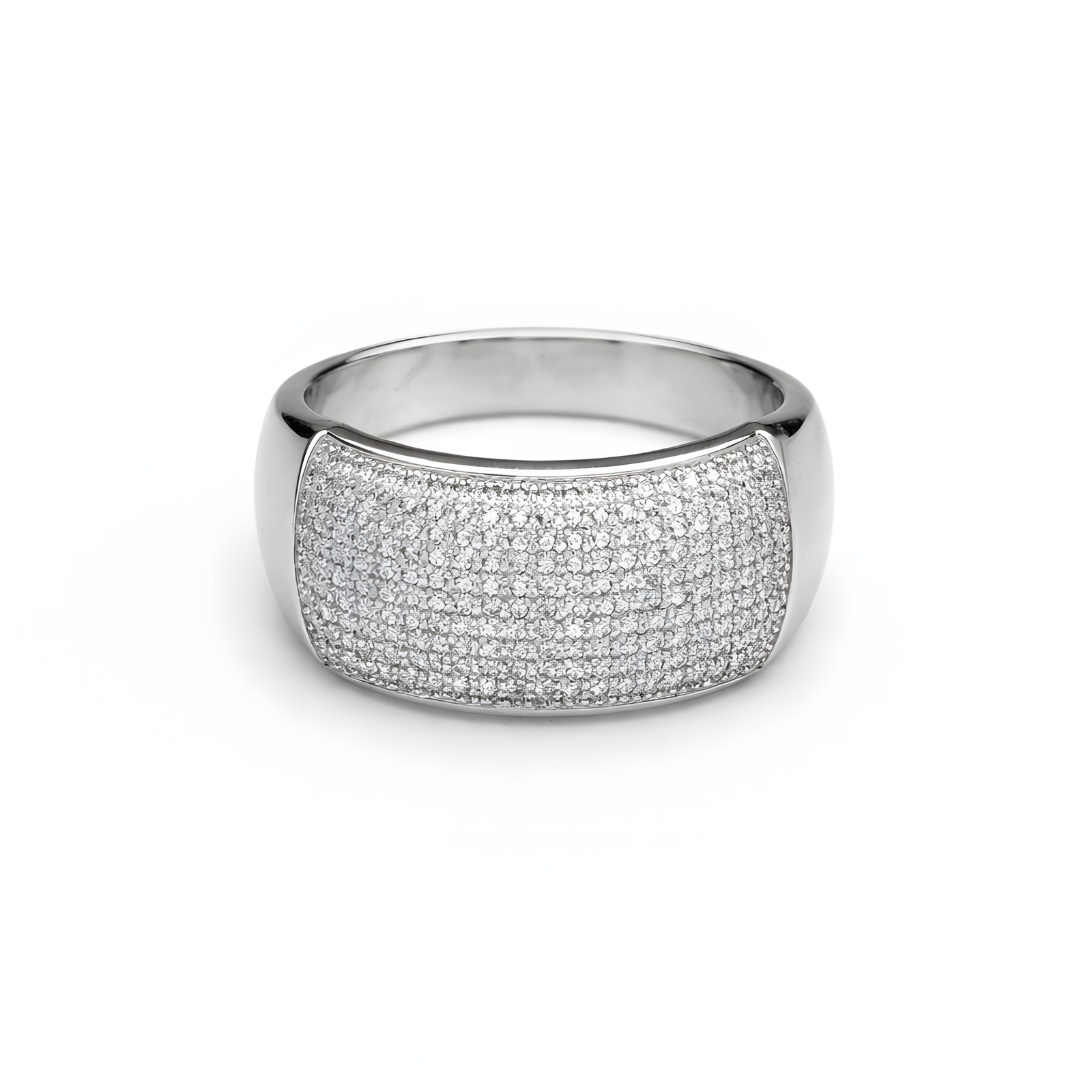 Domed Micro-Pavé Statement Ring