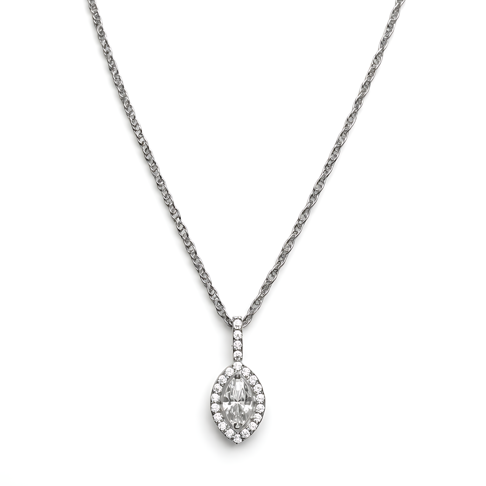 Oval Solitaire Pendant