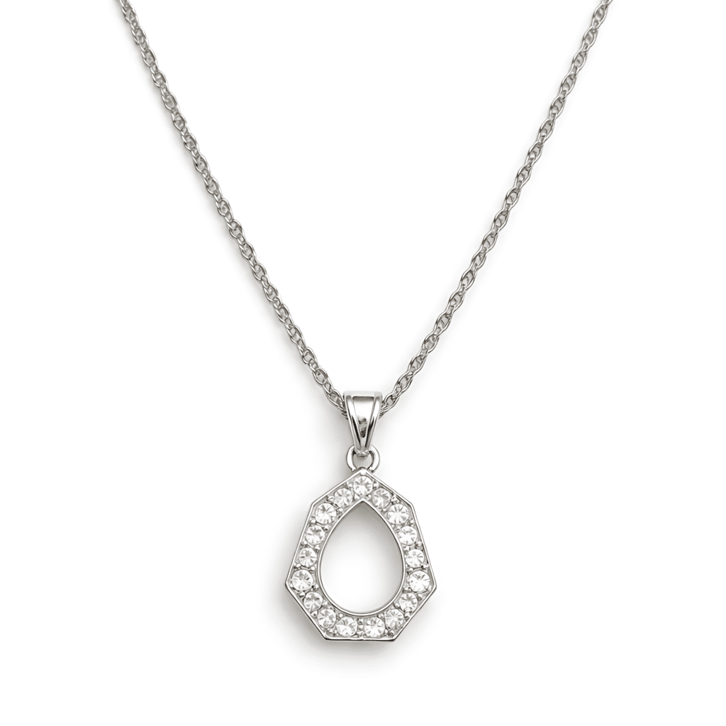 Angular Teardrop Pendant