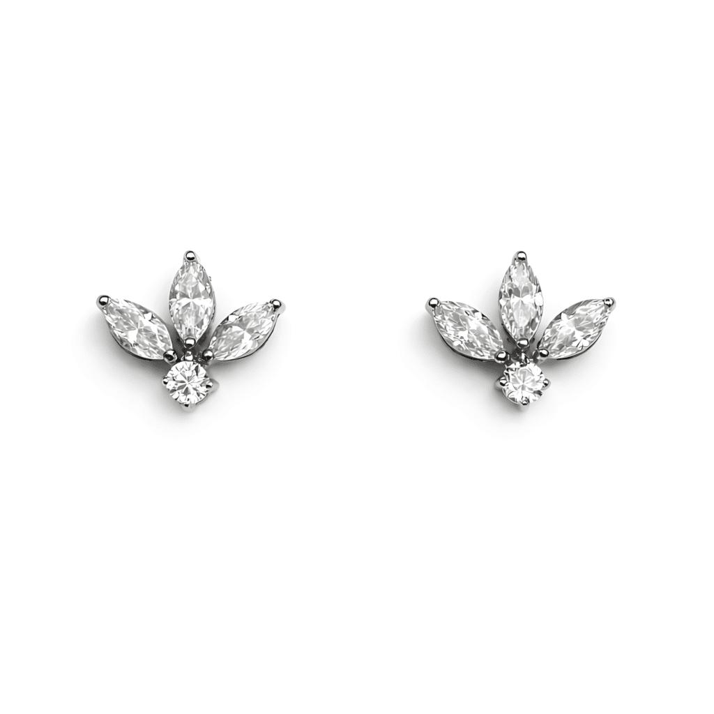 Marquise Lotus Earring