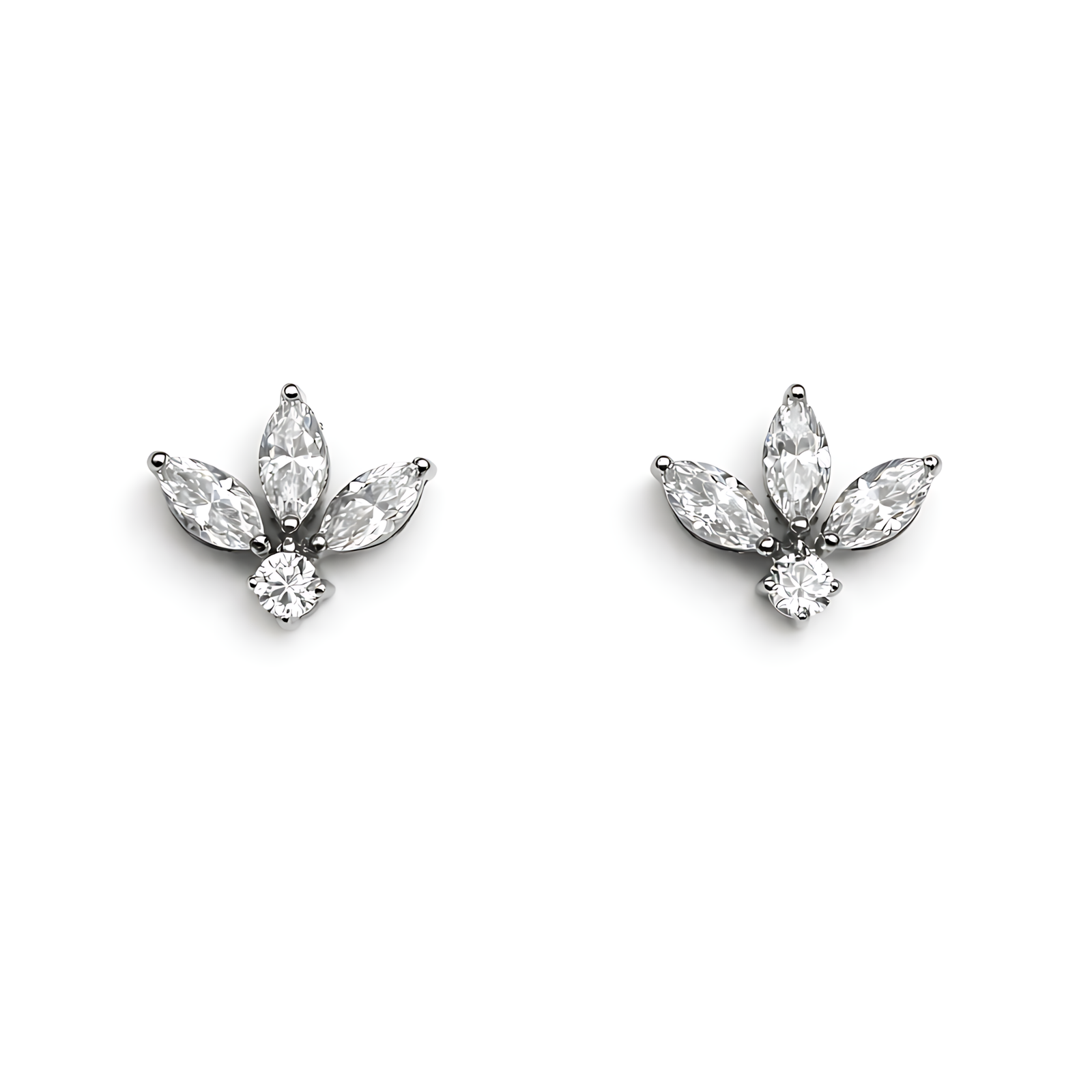 Marquise Lotus Earring