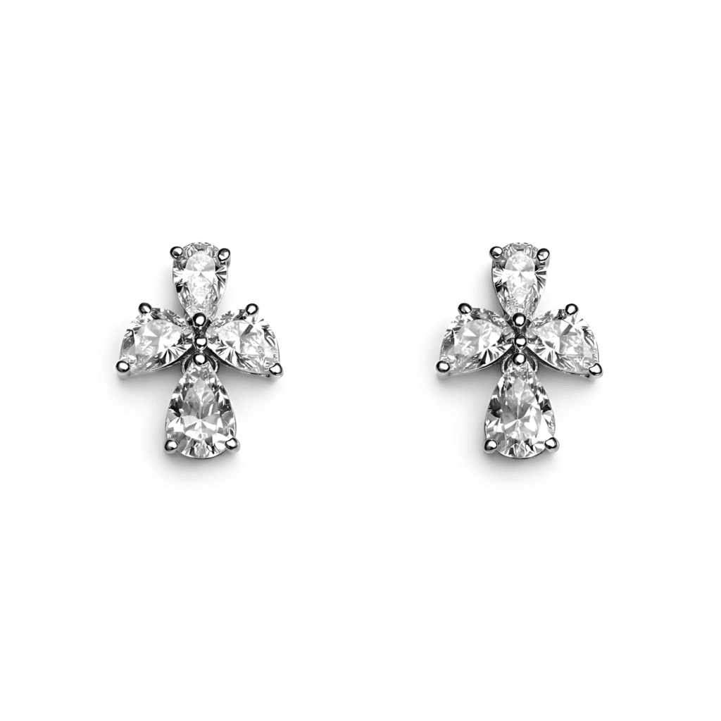 Pear Cross Earring