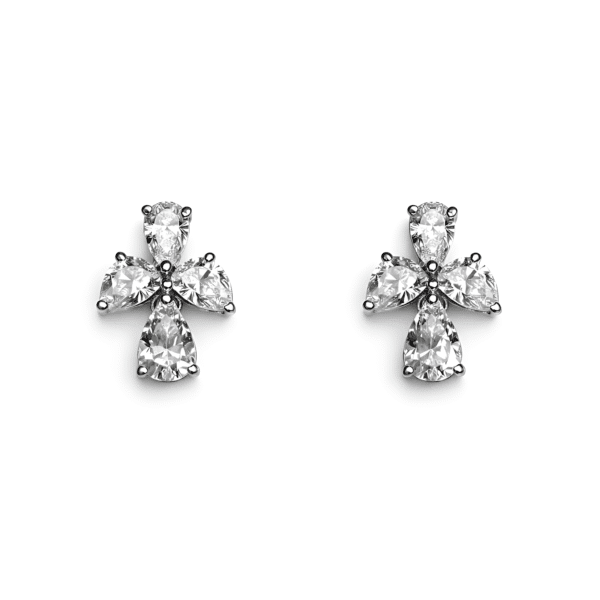 Pear Cross Earring
