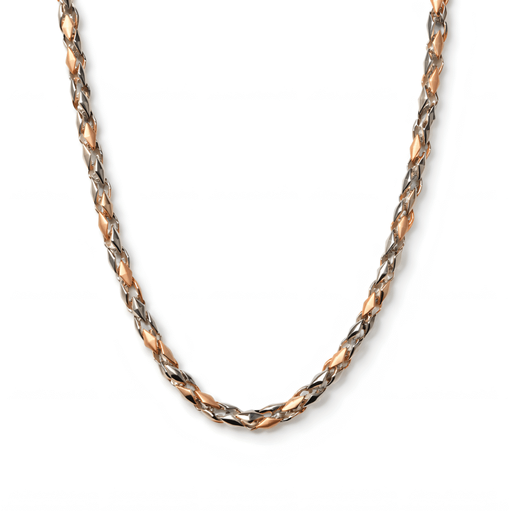 Sculpted Byzantine-Link Chain