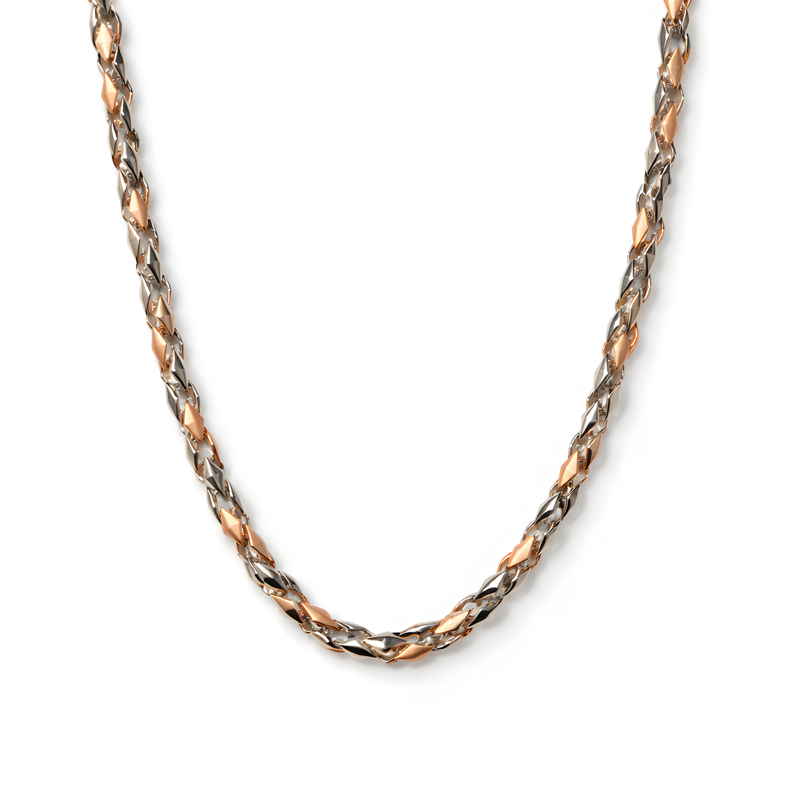 Sculpted Byzantine-Link Chain