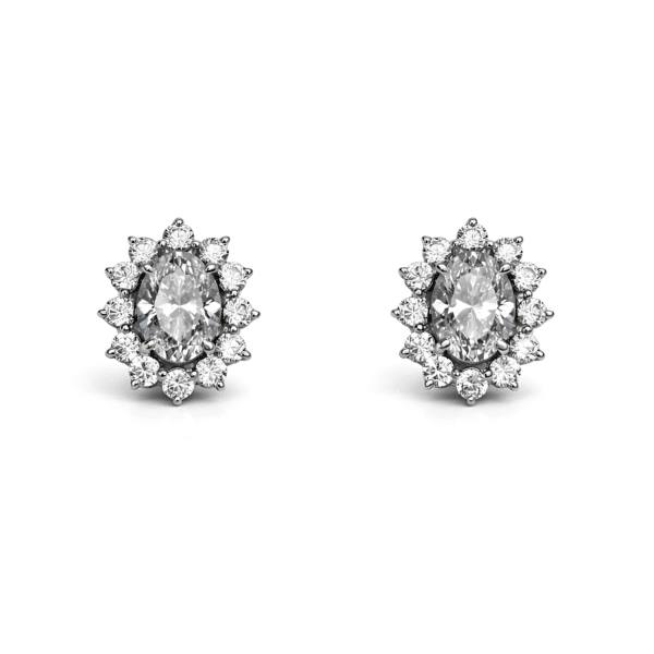 Oval Sunburst Earring