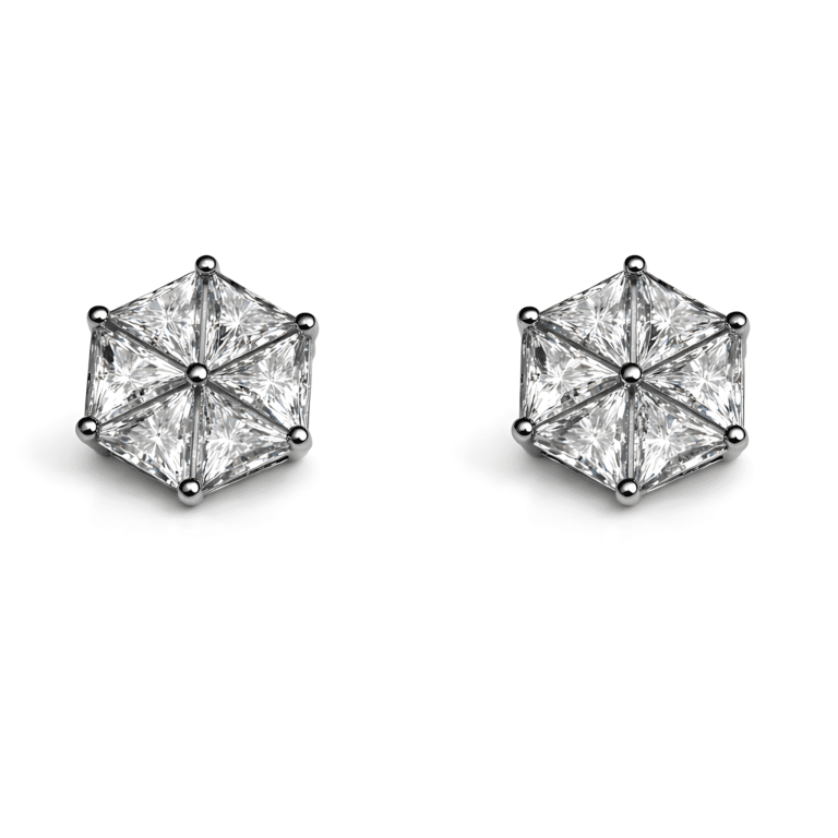Hexagon Mosaic Earring