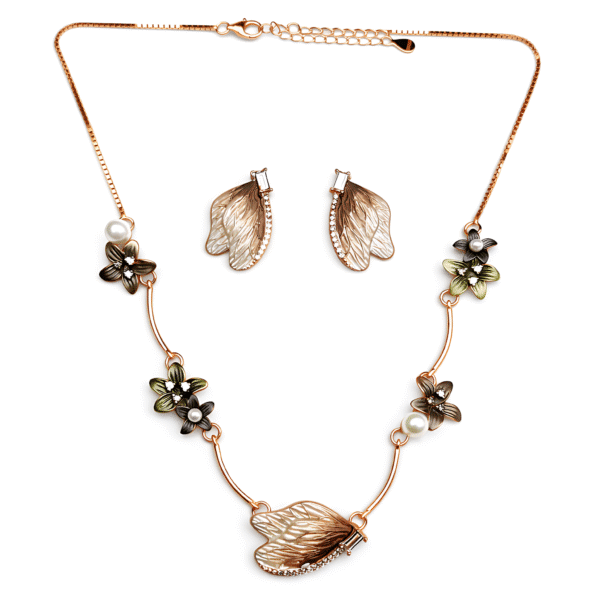 Autumn Leaf Necklace Set