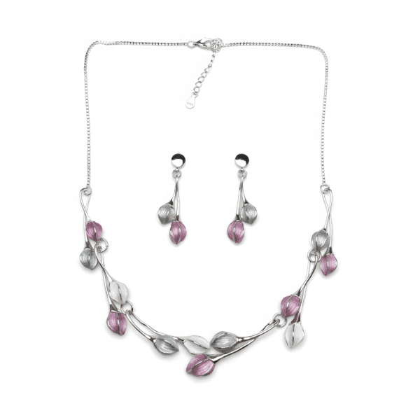 Silver Willow Necklace Set