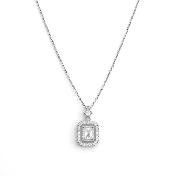 Emerald-Cut Deco Pendant