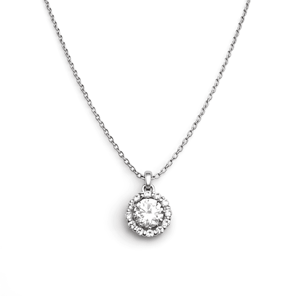Solitaire Cluster Pendant