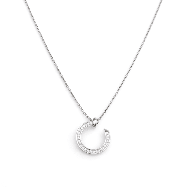Pavé Crescent Nail Pendant
