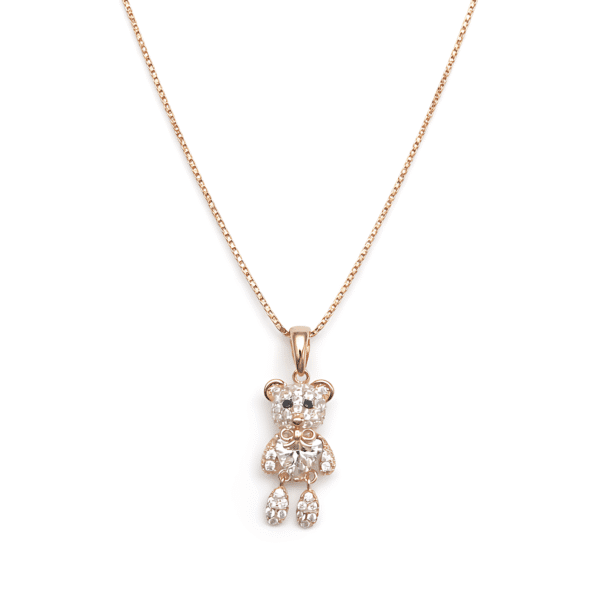 Crystal Teddy Bear Pendant