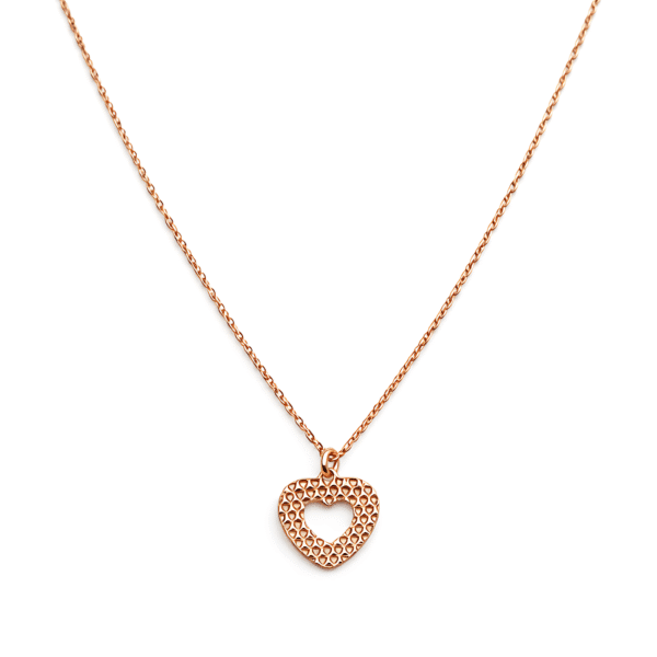 Openwork Pavé Heart Pendant