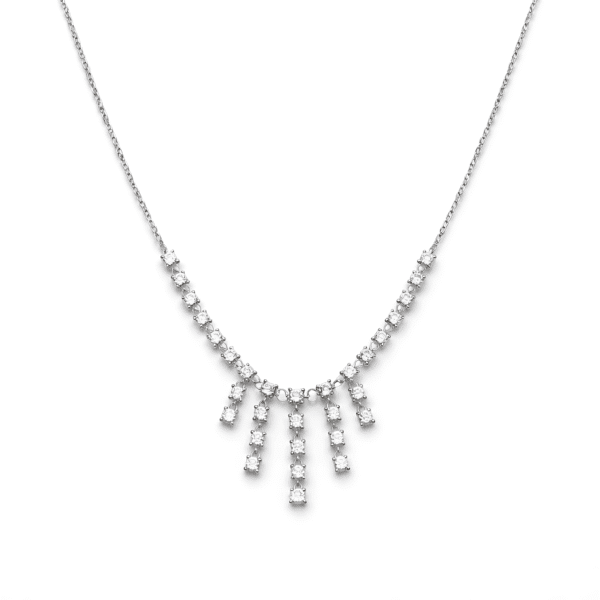 Cascading Crystal Fringe Pendant