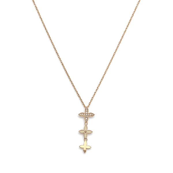 Triple Cross Drop Pendant