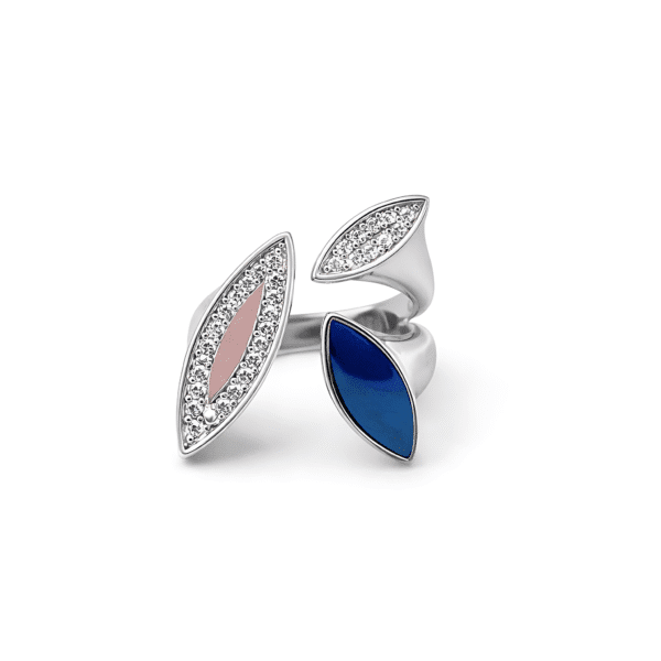 Trio Marquise Enamel Ring