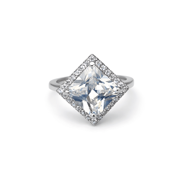Rhombus Sparkle Ring