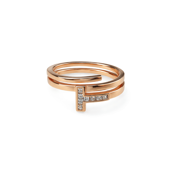Rose Gold T-Wrap Ring