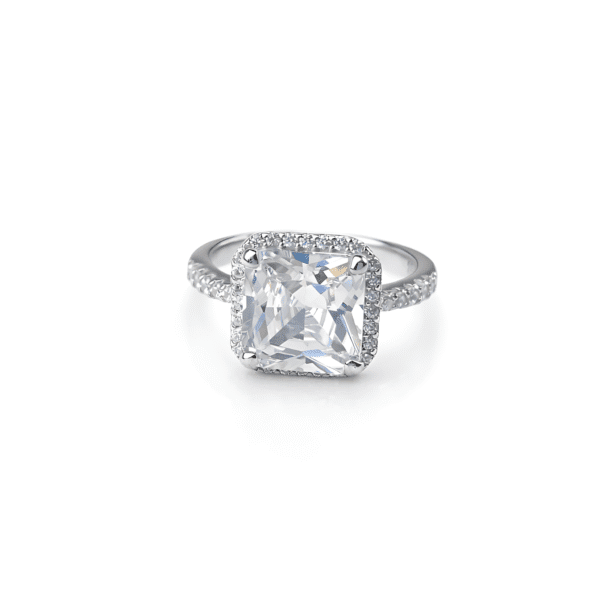 Princess Cut Halo Ring