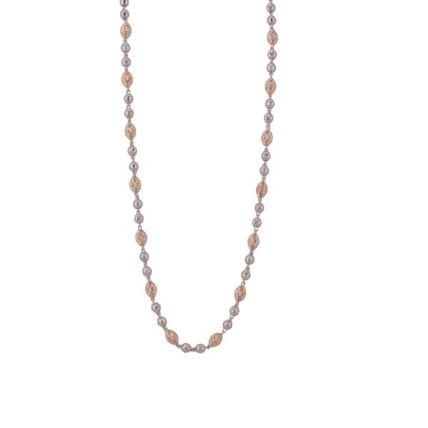 Rose & Silver Marquise Bead Chain