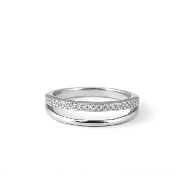 Dual-Band Pave Ring