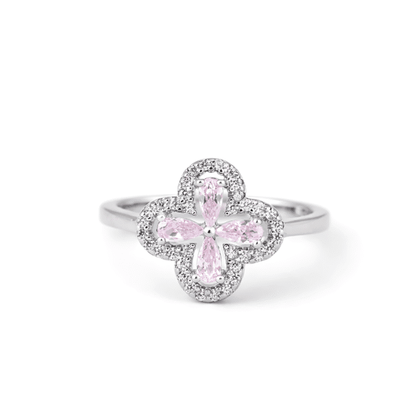Clover Halo Ring