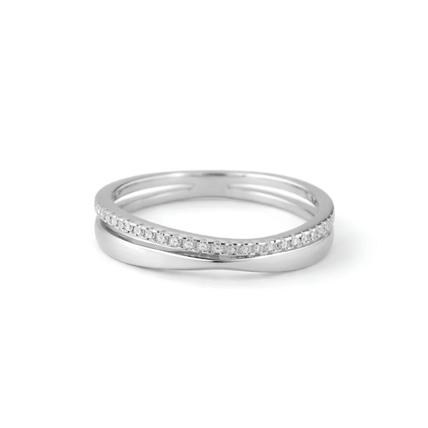 Intertwined Cross Band Ring