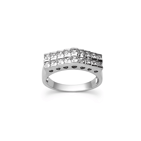 Princess Chevron Tiered Ring
