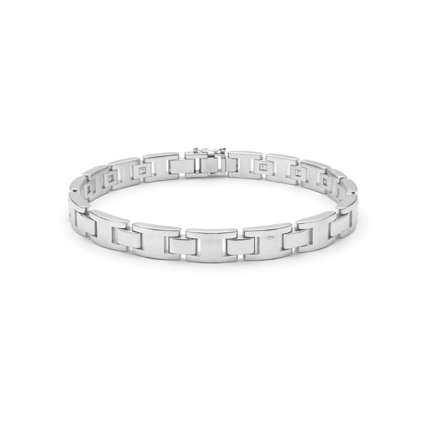 Polished H-Link Bracelet