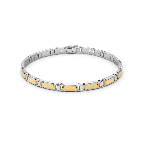 Linear Gold-Inlay Bracelet