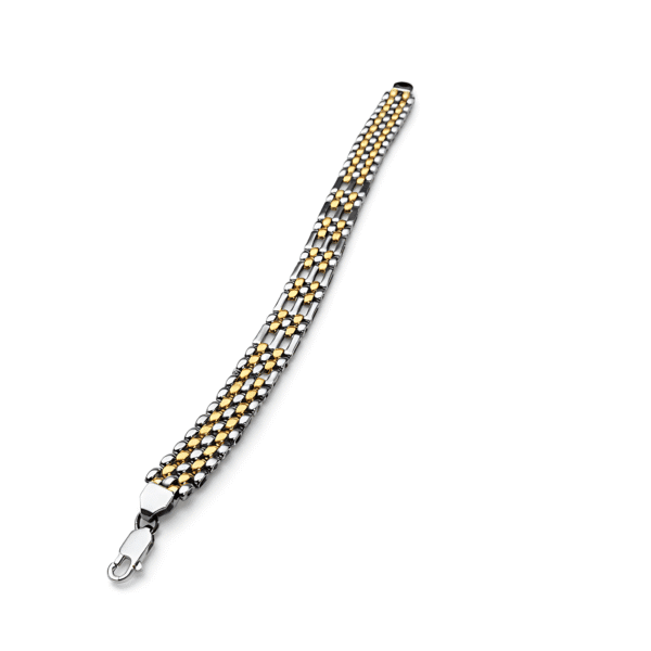Bicolor Mesh Bead Bracelet