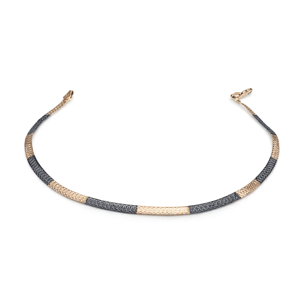 Midnight Rose Textured Anklet