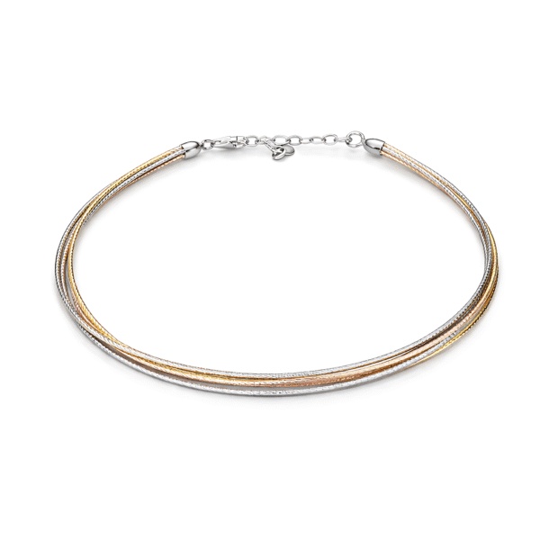 Tricolor Sleek Cord Anklet