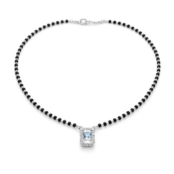 Emerald-Cut Crystal Mangalsutra
