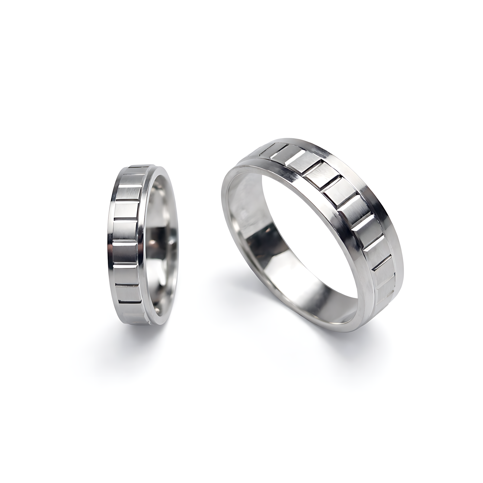 Industrial Block Textured Ring
